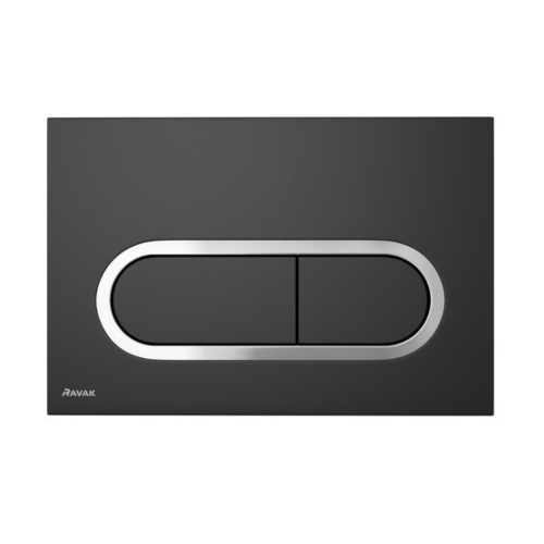 Клавиша смыва Ravak Chrome черная