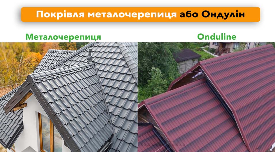 Металочерепиця або Onduline