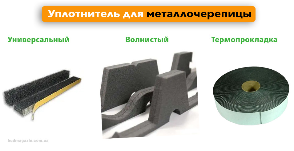 уплотнитель для кровли металлическая черепица