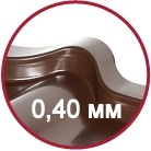 металочерепиця завтовшки 0.40mm