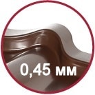 металочерепиця завтовшки 0.45mm