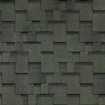 Бітумна черепиця Shinglas Фінська Акорд Зелена