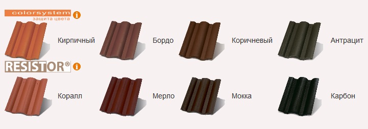 Terran Цементно-піщана черепиця Данубіла colorsystem