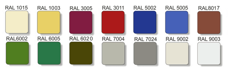 кольори профнастилу Сталекс, модель профнастилу Сталекс