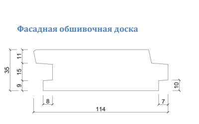 Фасадна обшивальна дошка Dervus