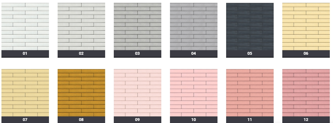 фасад Toro, цвета