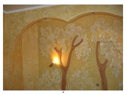 Декоративная краска в интерьере