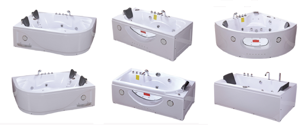 Гидромаcсажные ванны, Виды