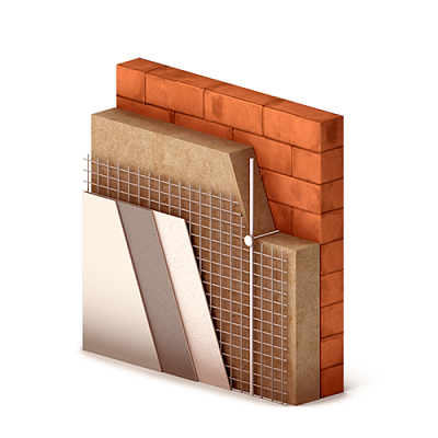 Базальтовый утеплитель HotRock Fasad Light 1200х600х100 мм (0,144 м3)