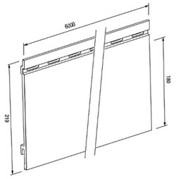 фасадна панель, розміри