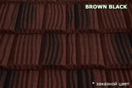 композитна черепиця MetroWood Brown Black