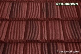 композитна черепиця MetroWood Brown Red