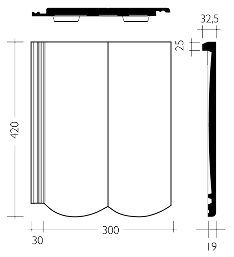 BRAAS Цементно-песчаная черепица Ревива Protector