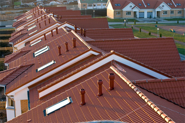кровля из керамической черепицы