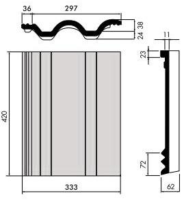 Цементно-піщана черепиця Браас
