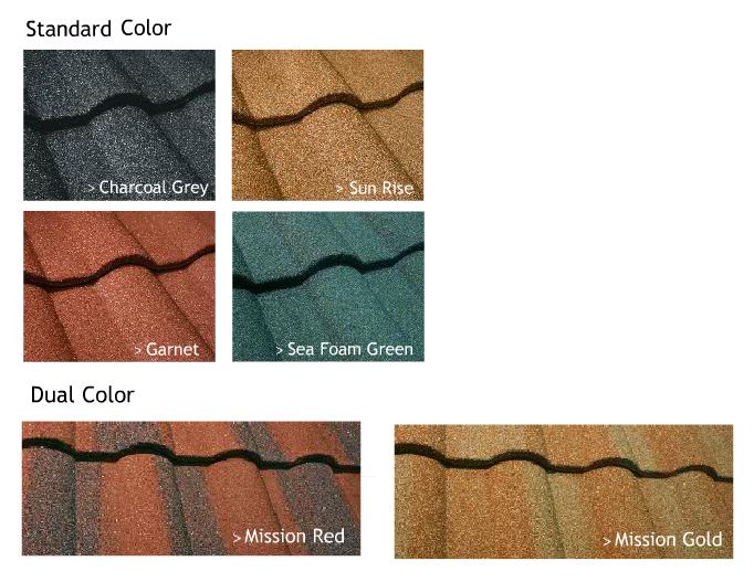 Колірна гама композитної черепиці Roser серії Cleo