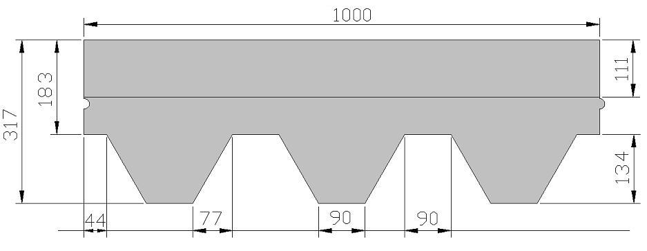 Размер гонта битумной черепицы Katepal Katrilli
