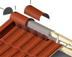 Монтаж композитной черепицы