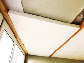 Теплоизоляция потолка на балконе