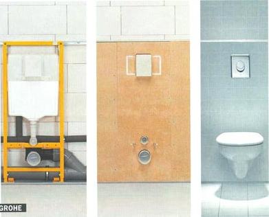 Установка консольного унітазу