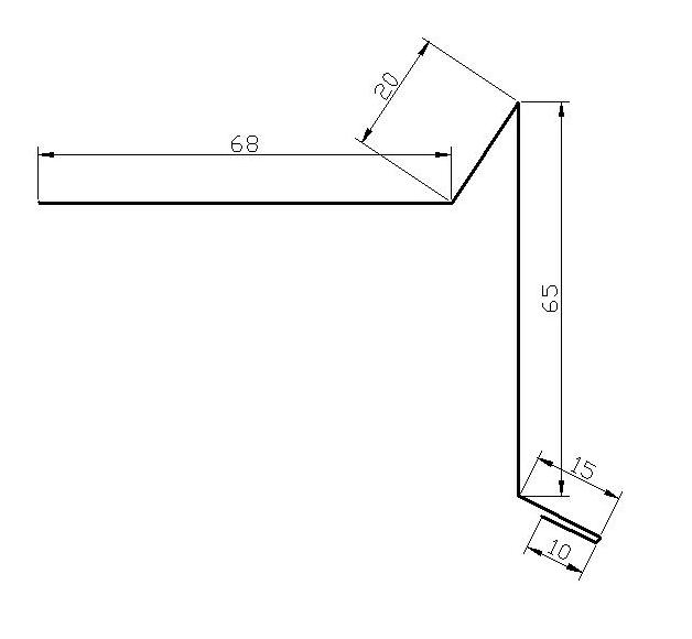 Торцевая планка металлическая Katepal Размер