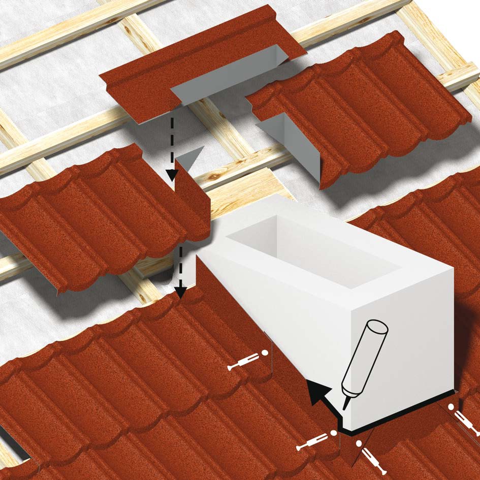 Монтаж композитної черепиці