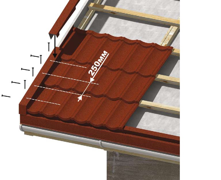 Укладка композитной черепицы