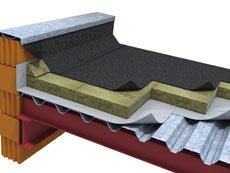 Теплоизоляция плоской крыши в один слой