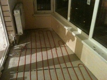 теплый пол на лоджие, балконе