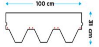 Розмір гонту бітумної черепиці BTM Yakut (Рубін)