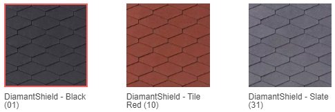 Колірна гама бітумної черепиці IKO DiamantsShield