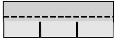 Розмір та схема гонта гнучкої черепиці IKO Number One 3Tab