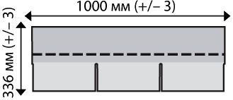 Схема гонти бітумної черепиці Superglaas 3T