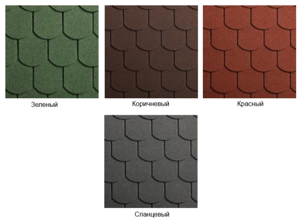 Цветовая гамма черепицы Икопал Хвост бобра