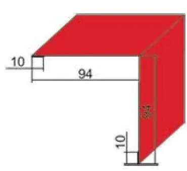 Планка наруж. угла для металлочерепицы ПНУ-1 Полиэстер