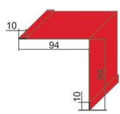 Планка внутр. угла для металлочерепицы ПВУ-1 Полиэстер