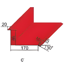 Планка стику для металочерепиці ПС-1 Поліестер