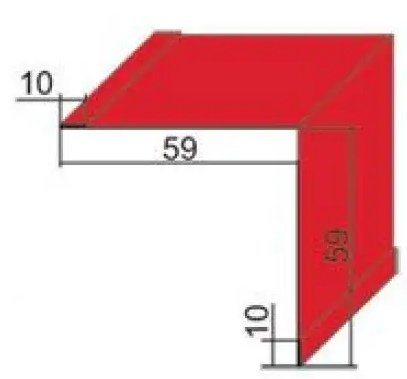 Планка внутр. кута для металочерепиці ПВУ-2 Поліестер
