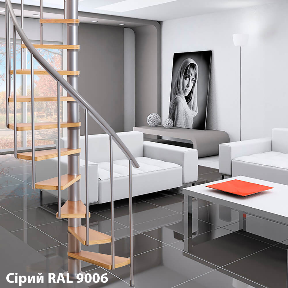 Лестница винтовая Dolle Calgary Серый