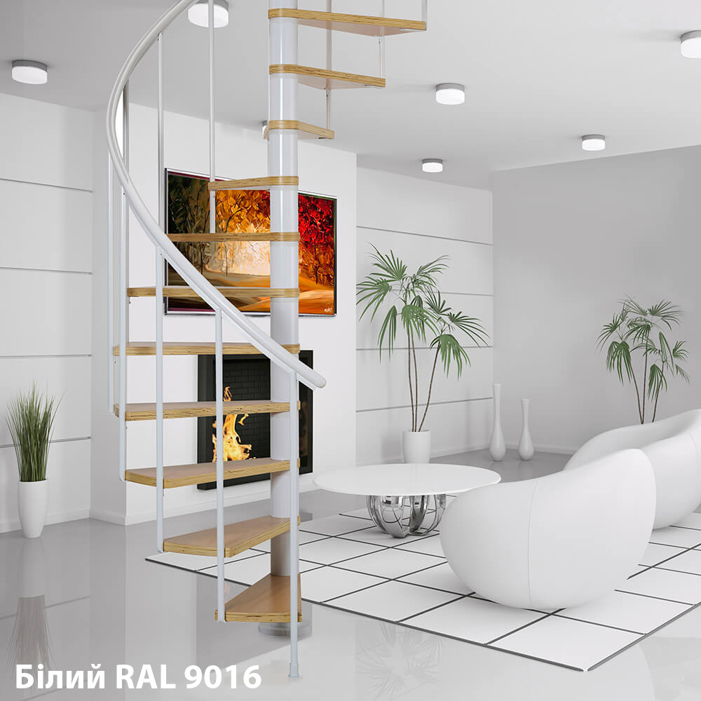 Лестница винтовая Dolle Calgary Белый