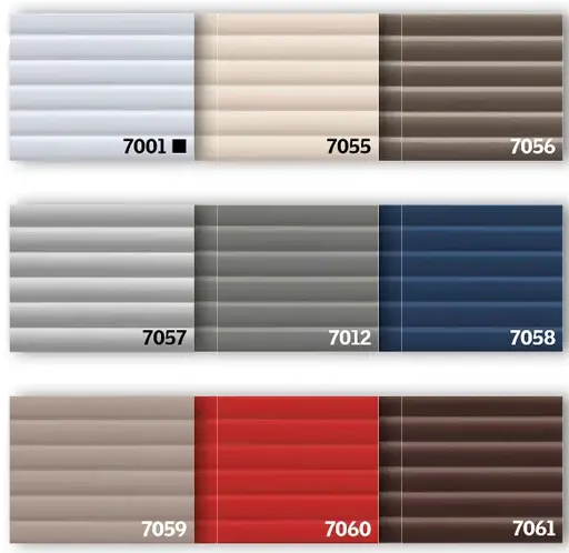 Можливі кольори жалюзі Велюкс PAL Возможные цвета жалюзи Велюкс PAL