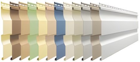 Виниловый сайдинг широкий выбор цветов