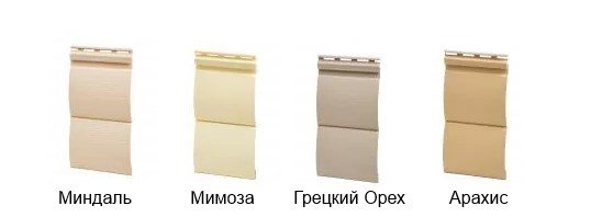 Колірна гама Фасайдинг BlockHouse: