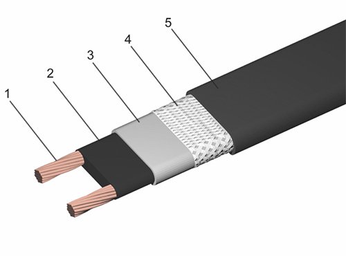 саморегулирующийся кабель для кровли и водостока FLEX FLSR-17-2CR