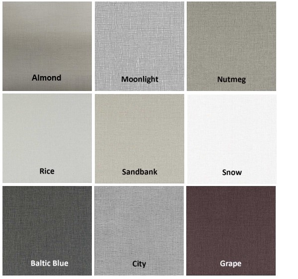 Колірна палітра склошпалер Novelio Flair