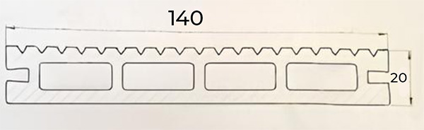 Технічні параметри терасної дошки Polymer Wood Privat